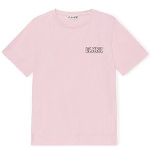 Ganni Pink Short Sleeve Tee